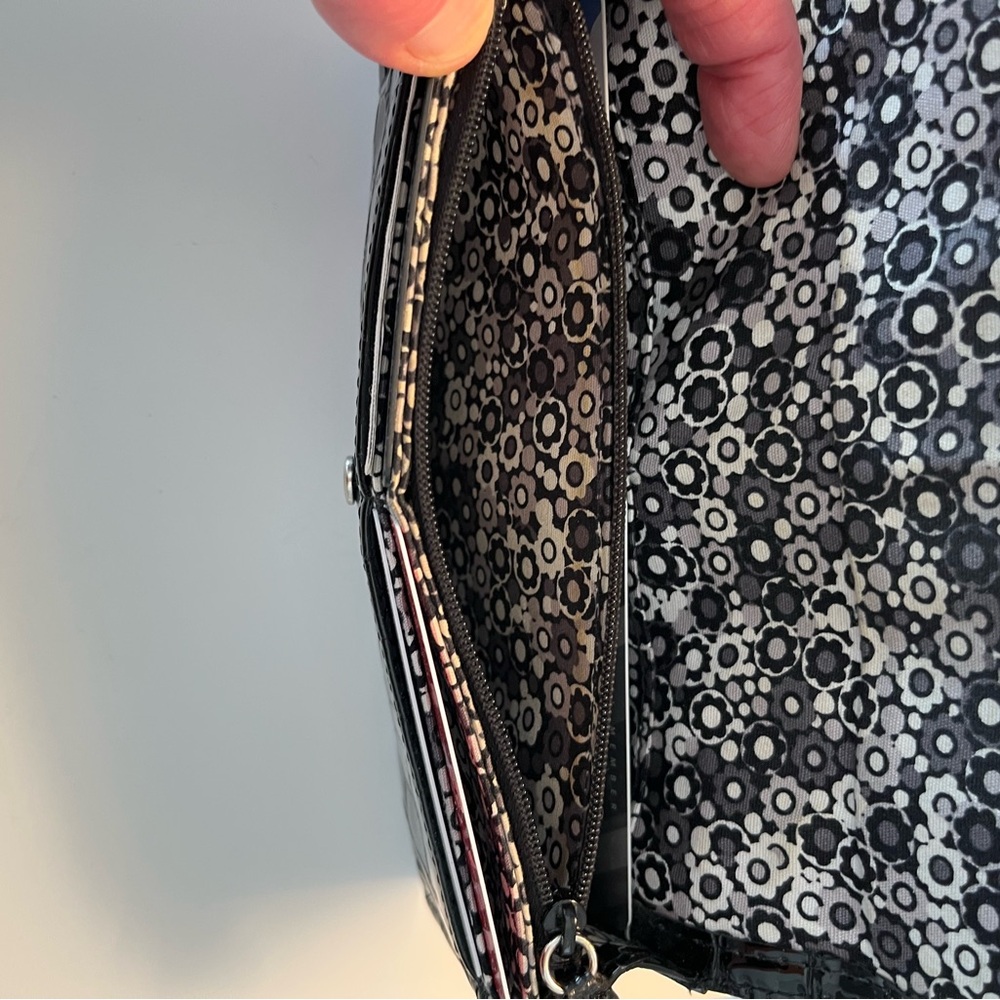 Brighton Black Croc-Embossed Wallet - Picture 4 of 6